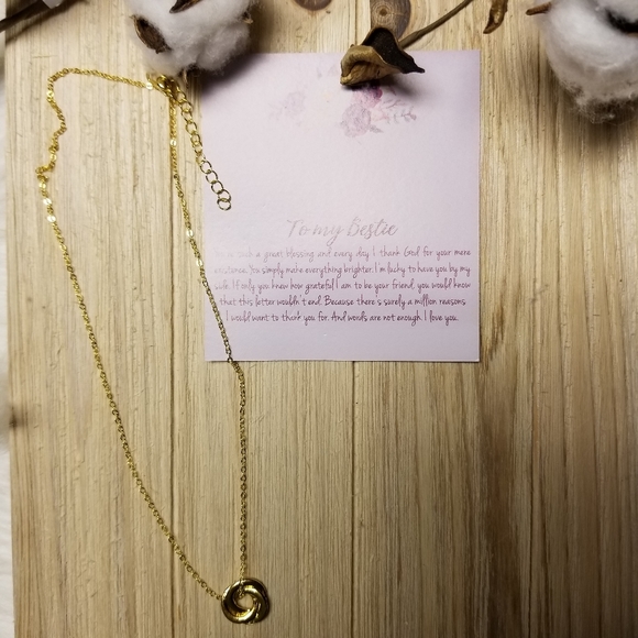 Very Nice To my BESTIE necklace in gold - Picture 10 of 10